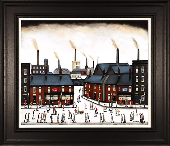 Sean Durkin, Original oil painting on panel, In the Middle of Our Street