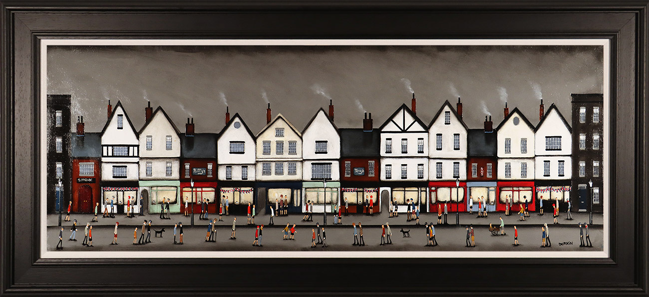Sean Durkin, Original oil painting on panel, The Streets of York