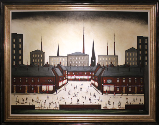 Sean Durkin, Original oil painting on panel, Tales from the Square