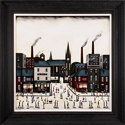 Sean Durkin, Original oil painting on panel, Tales of the Town Sqaure