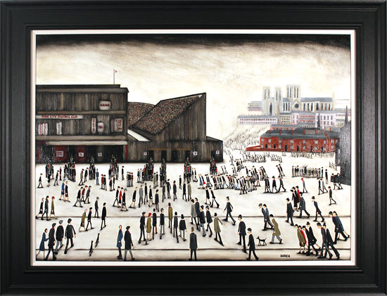 Sean Durkin, Original oil painting on panel, Off to the Match, click to enlarge