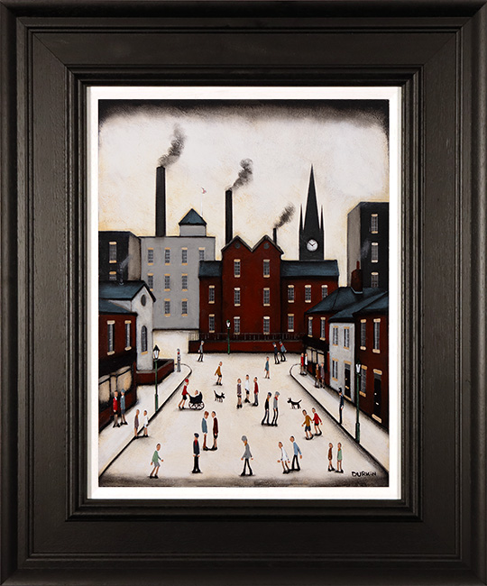 Sean Durkin, Original oil painting on panel, Word on the Street