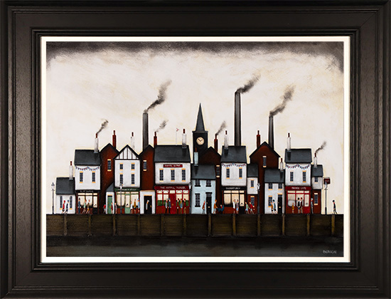 Sean Durkin, Original oil painting on panel, Tales from a Seaside Town 