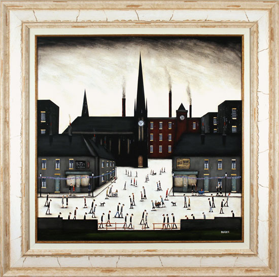 Sean Durkin, Original oil painting on panel, The Old Needler's Factory, York