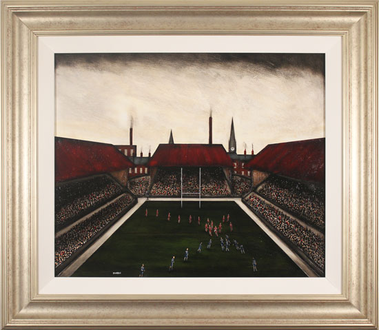 Sean Durkin, Original oil painting on panel, Now to the Touchline