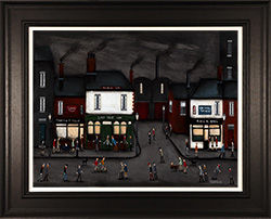 Sean Durkin, Original oil painting on panel, Under the Streetlights