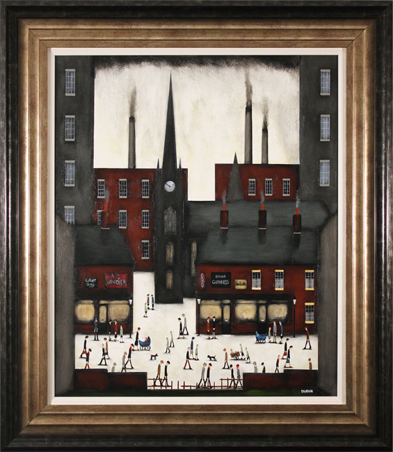 Sean Durkin, Original oil painting on panel, Beneath Watchful Tower, click to enlarge