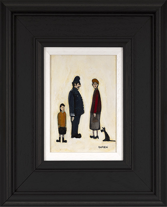 Sean Durkin, Original oil painting on panel, Not Again, click to enlarge