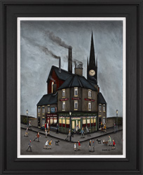 Sean Durkin, Original oil painting on panel, Tales from The Last Drop Inn