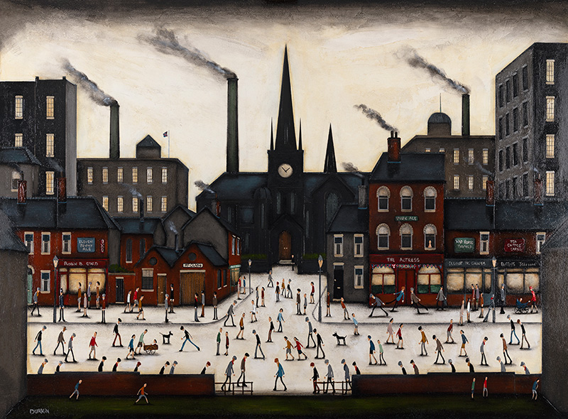 Sean Durkin, Original oil painting on panel, The Vicar's Plight