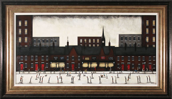 Sean Durkin, Original oil painting on panel, Tales of the Town