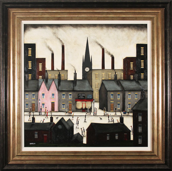Sean Durkin, Original oil painting on panel, Shops, Streets and Stories