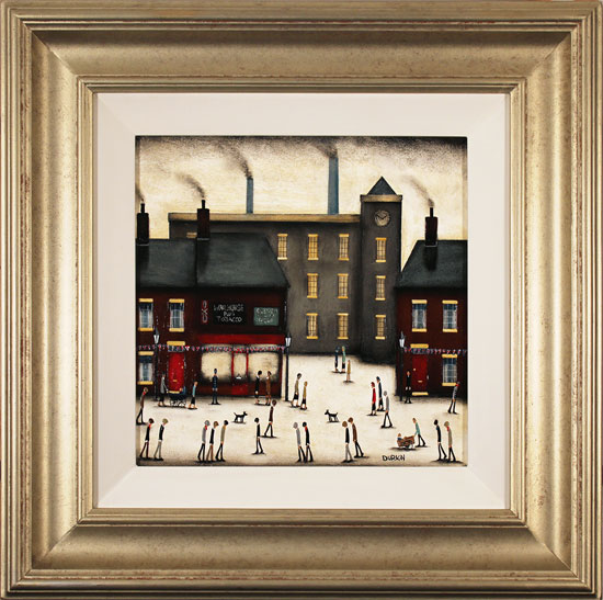 Sean Durkin, Original oil painting on panel, Factory Corner, click to enlarge