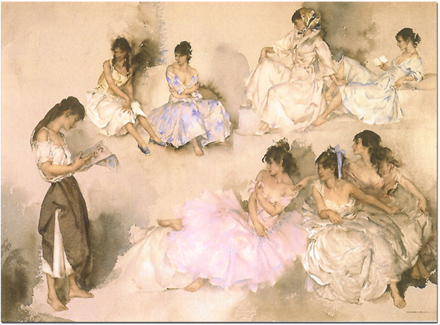 Sir William Russell Flint, Limited edition print, Variations VI