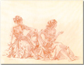 Sir William Russell Flint, Limited edition print, Cecilia and Joanna Large image. Click to enlarge