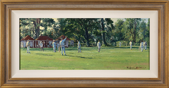 Stephen Hawkins, Original oil painting on canvas, The Second Innings, click to enlarge