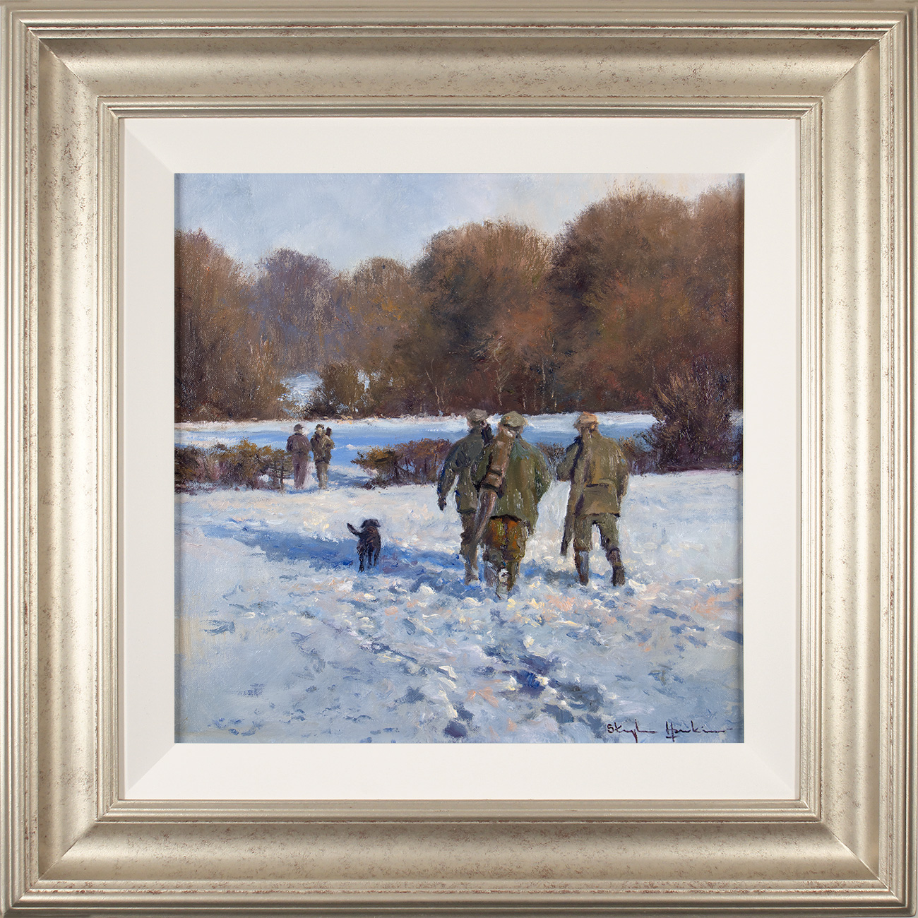 Stephen Hawkins, Original oil painting on canvas, Winter Morning, North Yorkshire, click to enlarge