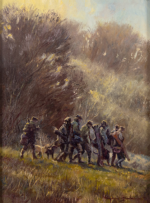Stephen Hawkins, Original oil painting on canvas, Autumn Drive