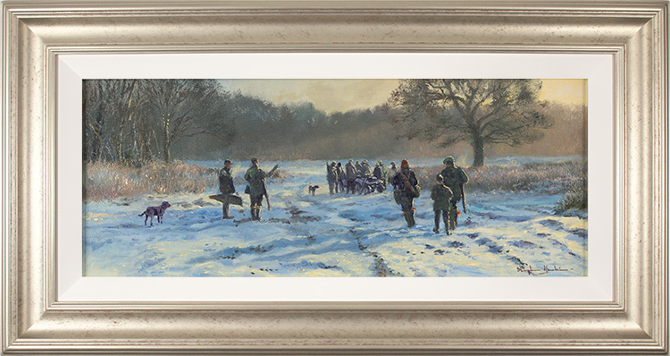 Stephen Hawkins, Original oil painting on canvas, The First Shoot, click to enlarge