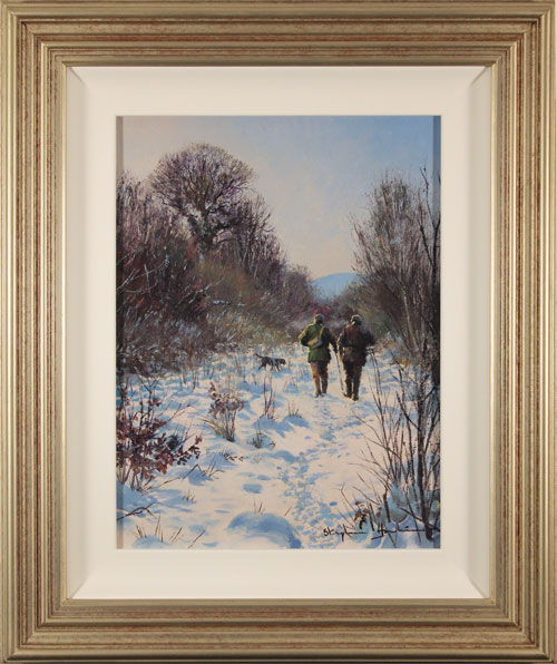 Stephen Hawkins, Original oil painting on panel, Bright Winter Afternoon 