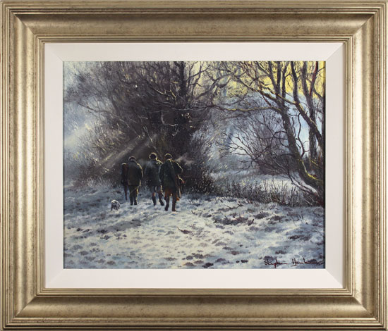 Stephen Hawkins, Original oil painting on canvas, The Shooting Party, click to enlarge