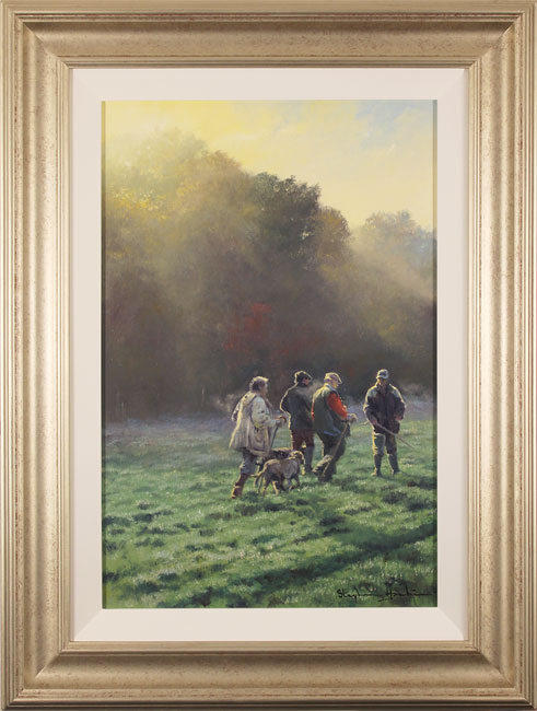 Stephen Hawkins, Original oil painting on canvas, An Early Start, click to enlarge