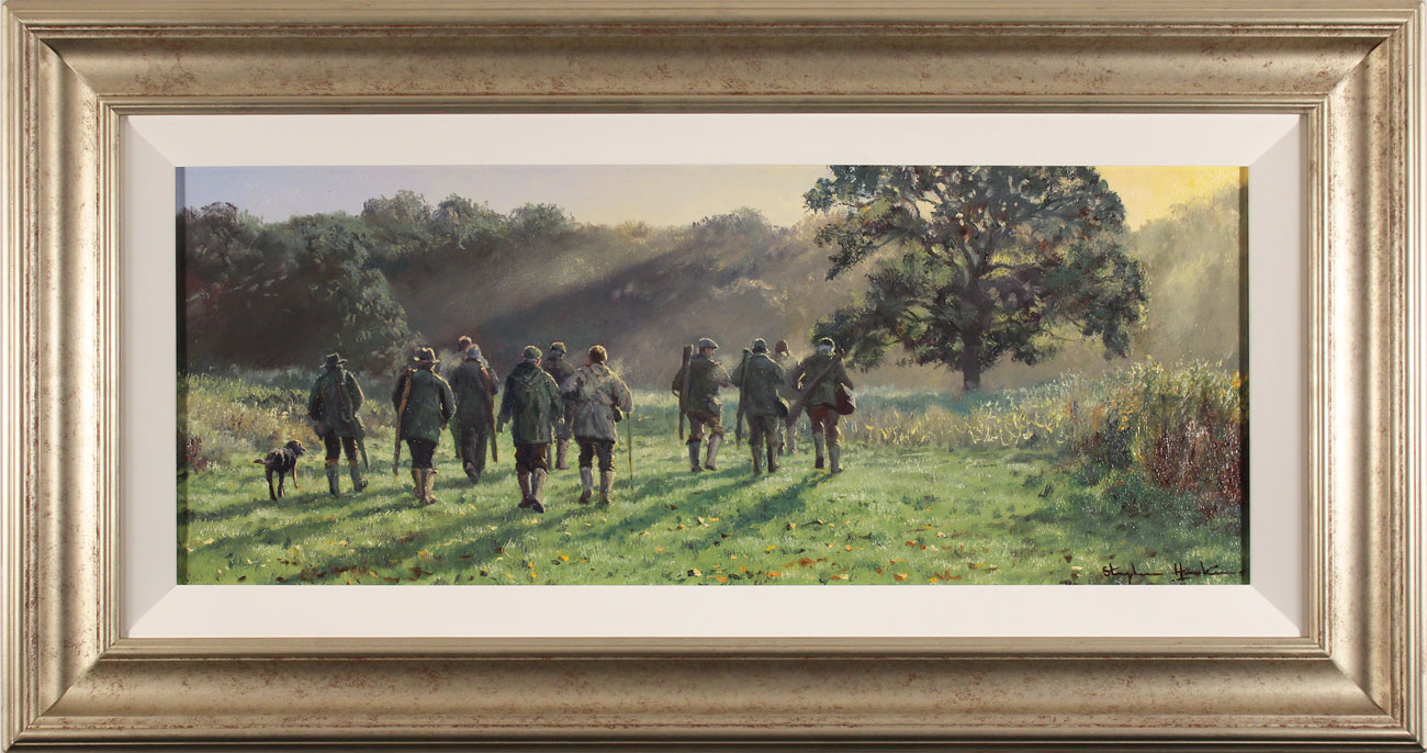 Stephen Hawkins, Original oil painting on canvas, The Shooting Party, click to enlarge