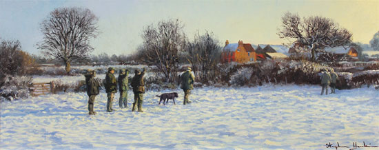 Stephen Hawkins, Original oil painting on canvas, Winter Morning Without frame image. Click to enlarge