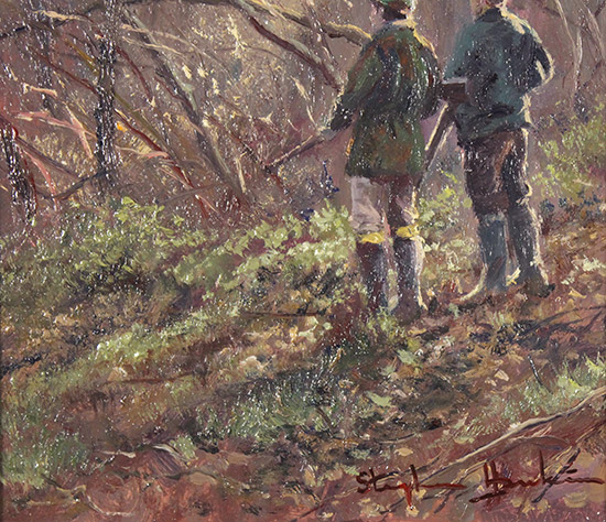 Stephen Hawkins, Original oil painting on panel, Daybreak Drive  Signature image. Click to enlarge