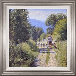 Stephen Hawkins, Original oil painting on canvas, The Summer Flock Large image. Click to enlarge