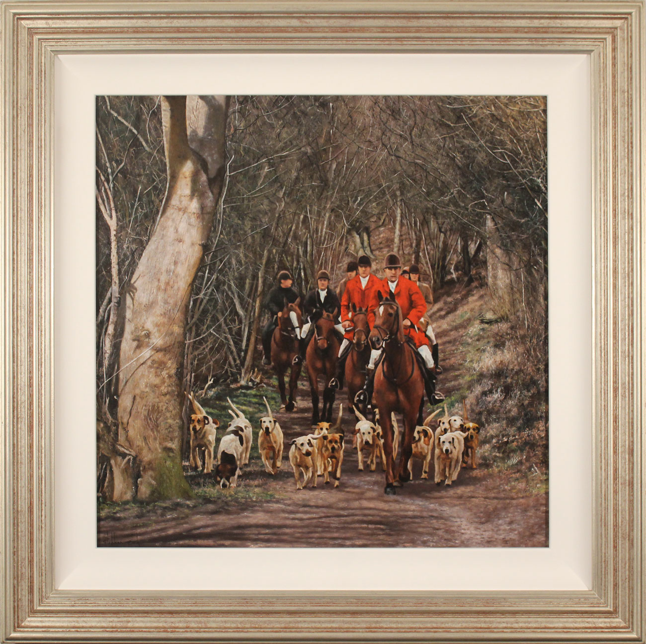 Stephen Park, Original oil painting on panel, The Hunt. Click to enlarge