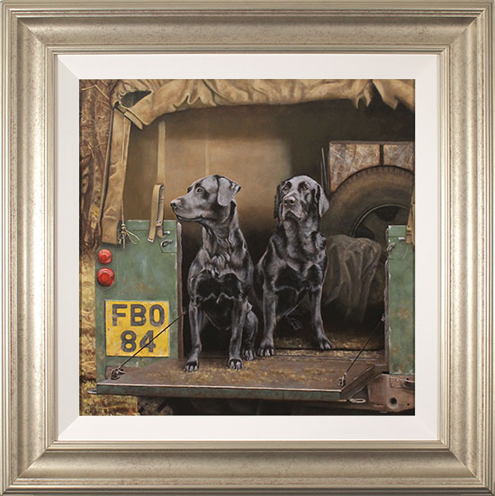 Stephen Park, Original oil painting on panel, Gun Dogs