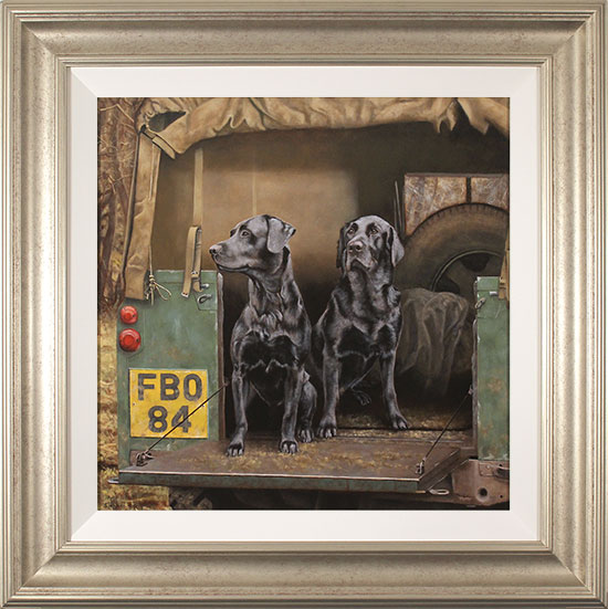 Stephen Park, Original oil painting on panel, Gun Dogs, click to enlarge