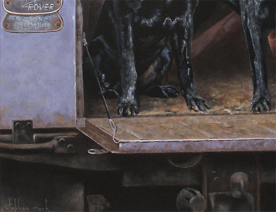Stephen Park, Original oil painting on panel, Gun Dogs Signature image. Click to enlarge