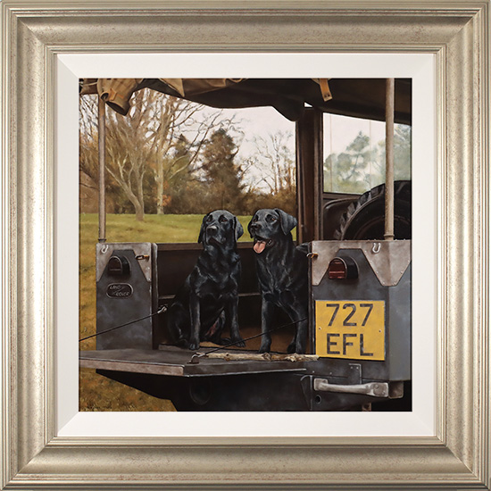 Stephen Park, Original oil painting on panel, Gun Dogs