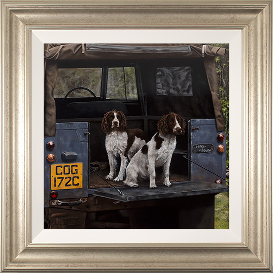 Stephen Park, Original oil painting on panel, Working Dogs