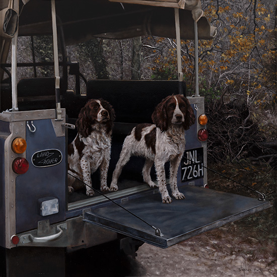 Stephen Park, Original oil painting on panel, At the Ready