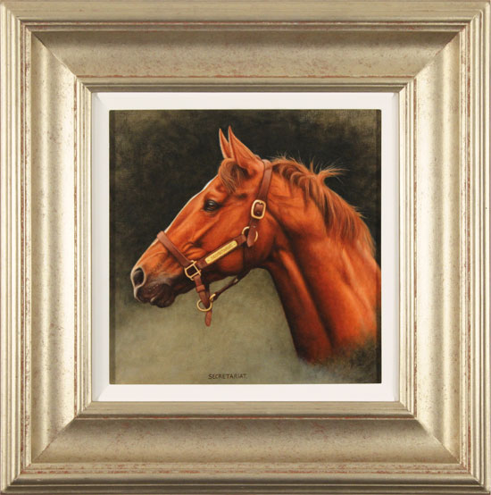 Stuart Herod, Original oil painting on panel, Secretariat, click to enlarge