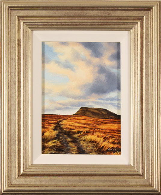 Suzie Emery, Original acrylic painting on board, Ingleborough, Yorkshire Dales, click to enlarge