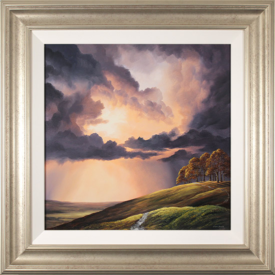 Suzie Emery, Original acrylic painting on board, Chiltern Ridgeway near Avebury 