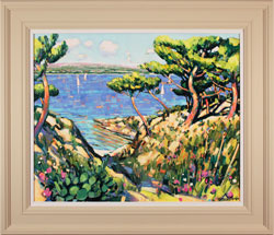 Terence Clarke, Original oil painting on canvas, Island Pines near La Ciotat