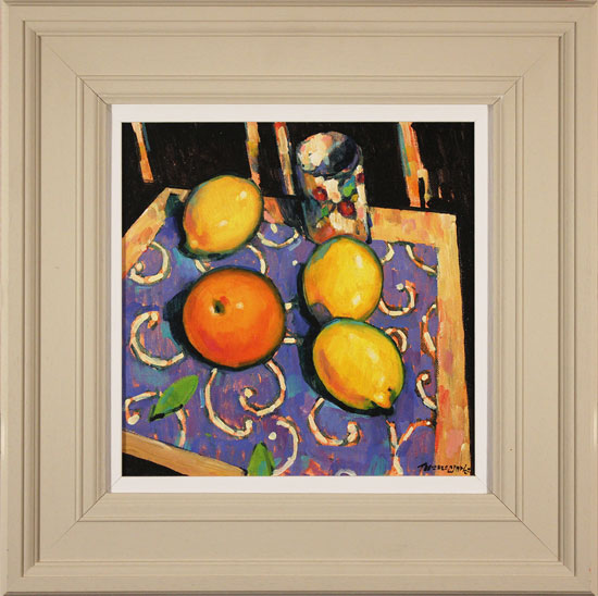 Terence Clarke, Original acrylic painting on canvas, Spanish Lemons 