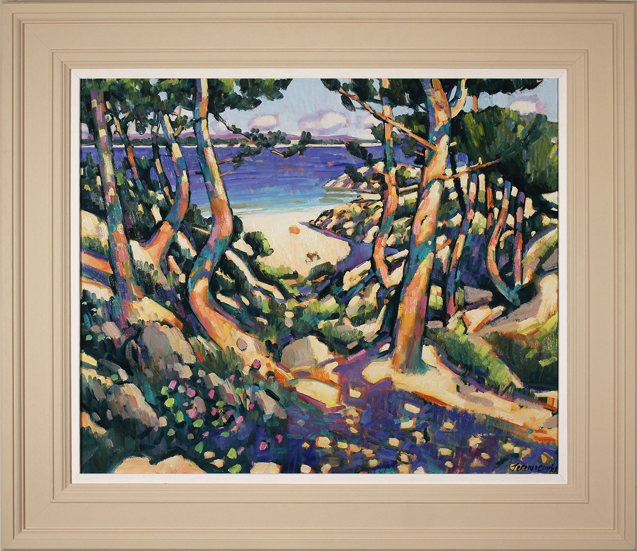 Terence Clarke, Original oil painting on canvas, Pines near La Ciotat . Click to enlarge