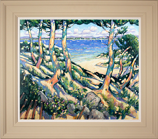 Terence Clarke, Original oil painting on canvas, Wild Pines near La Ciotat