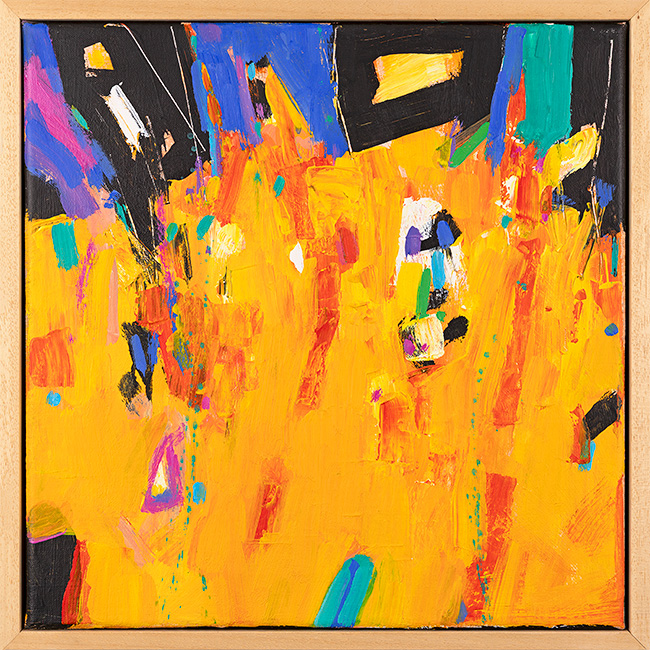 Terence Clarke, Original acrylic painting on canvas, High Yellow