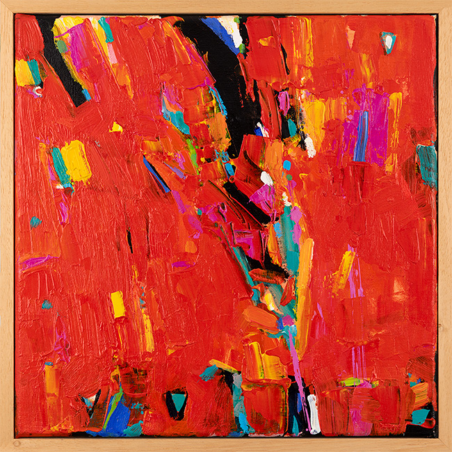 Terence Clarke, Original acrylic painting on canvas, Red Shift