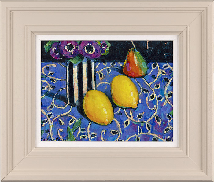 Terence Clarke, Original acrylic painting on board, Spanish Lemons, click to enlarge