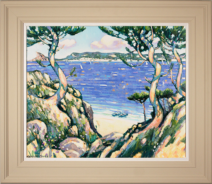 Terence Clarke, Original oil painting on canvas, Wild Pines near la Ciotat, click to enlarge
