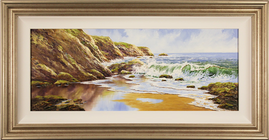 Terry Evans, Original oil painting on canvas, Crashing Tides