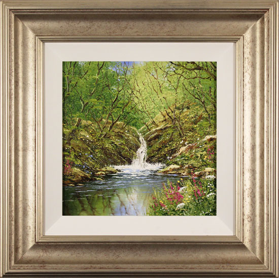 Terry Evans, Original oil painting on canvas, Janet's Foss, North Yorkshire 